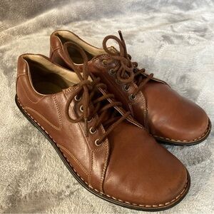 Red Wing Lace Up Oxford Style 4933 Leather Pecan Brown Shoes Size 9.5B